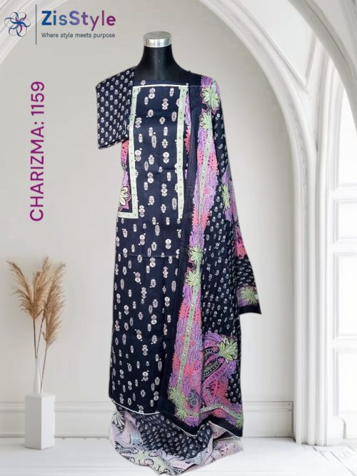 CHARIZMA C-pyirts: - Premium Quality Digital Printed Lawn 3-Piece