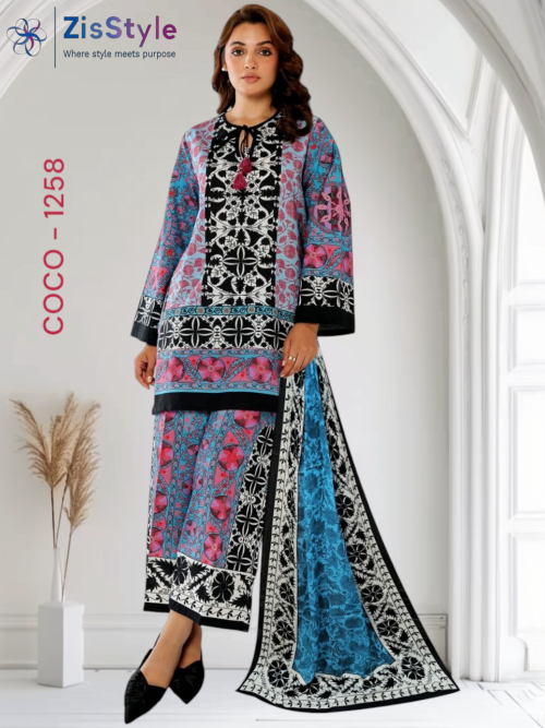 COCO-Prints by Shahjahan Premium Quality Digital Printed Lawn