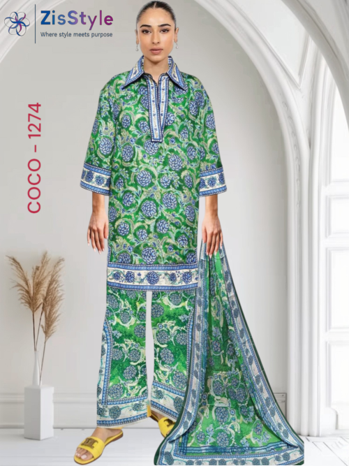 COCO-Prints by Shahjahan Premium Quality Digital Printed Lawn