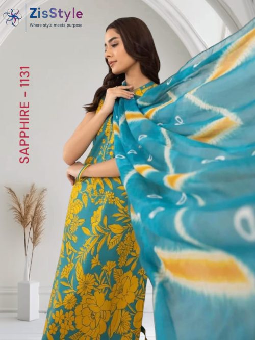 SAPPHIRE - DAILY Premium Quality Printed Cotton Suit